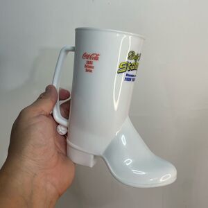 5 for $25🔥Dolly Parton 2023 Coca‎ Cola Collector Series White Boot Cup